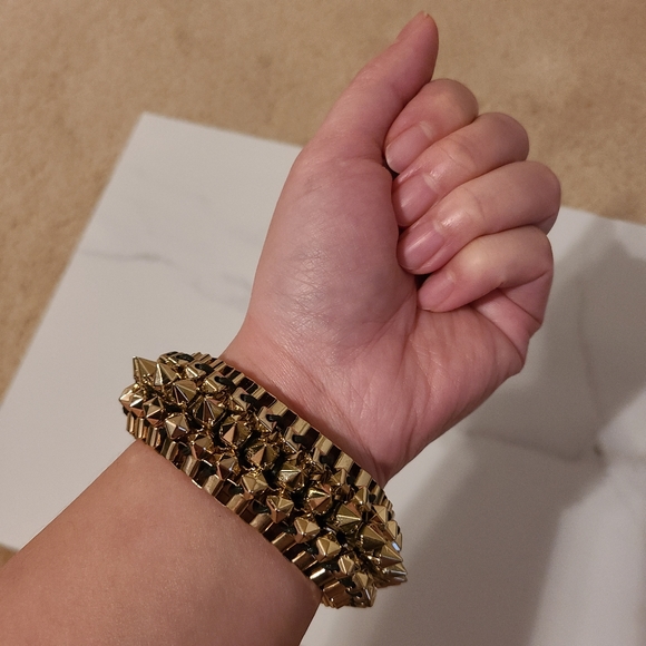 Jewelmint Edgy Studs & Chain Chunky Bracelet - Picture 2 of 4